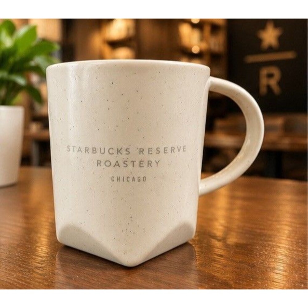 Starbucks Reserve Roastery Chicago 16 Oz Gray Speckled Ceramic Coffee Mug 2019
